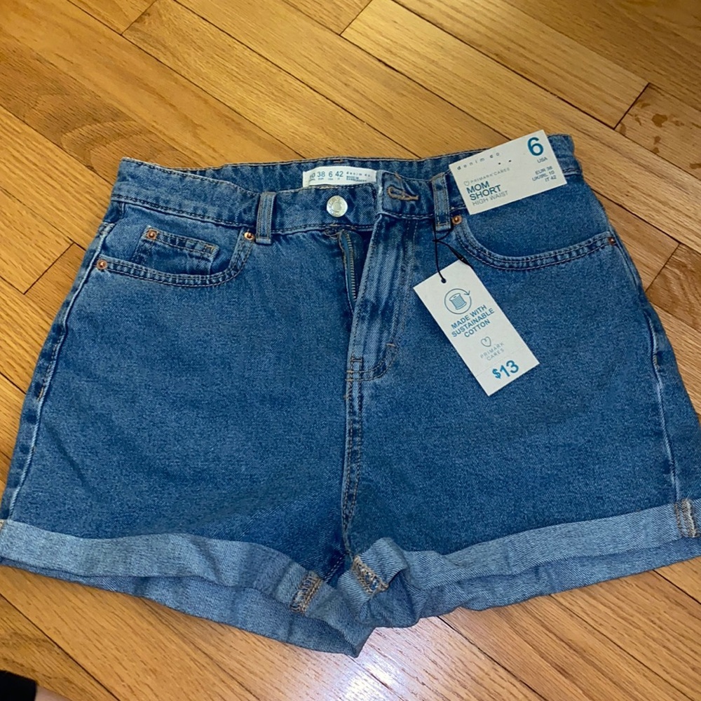 NWT High Waisted Mom Shorts
